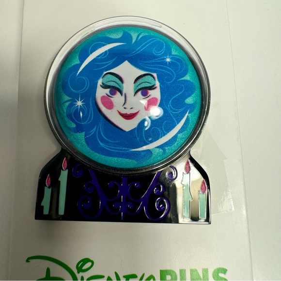 NWT. Disney Pin - Madame Leota crystal ball pin featuring the sorceress - Picture 2 of 7